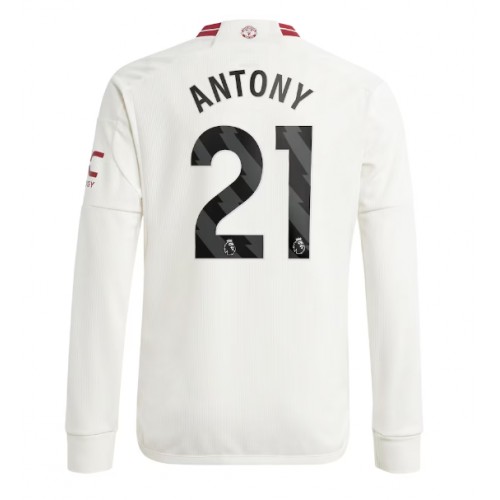 Pánský Fotbalový dres Manchester United Antony #21 2023-24 Třetí Dlouhý Rukáv